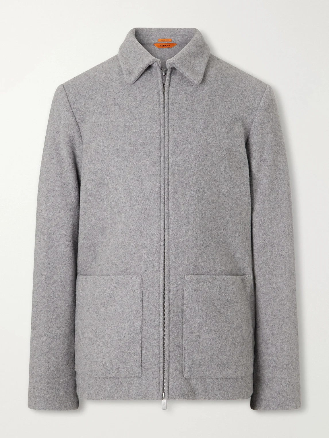 Cotton-Blend Felt Overshirt - 1
