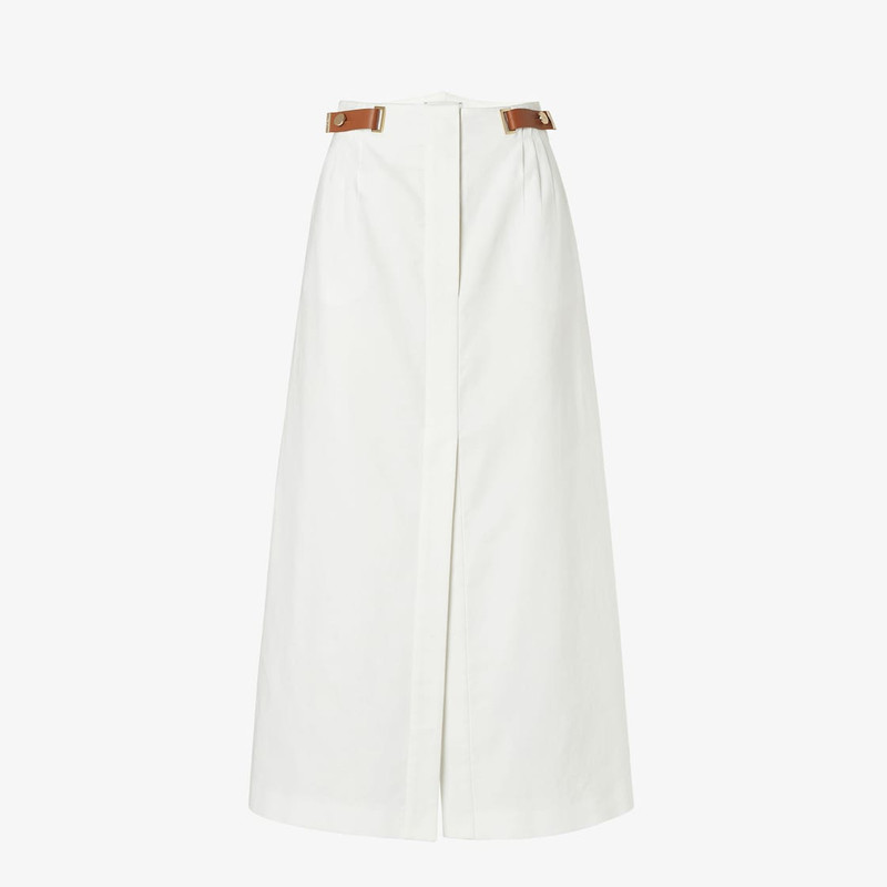 Skirt White linen and cotton skirt 1