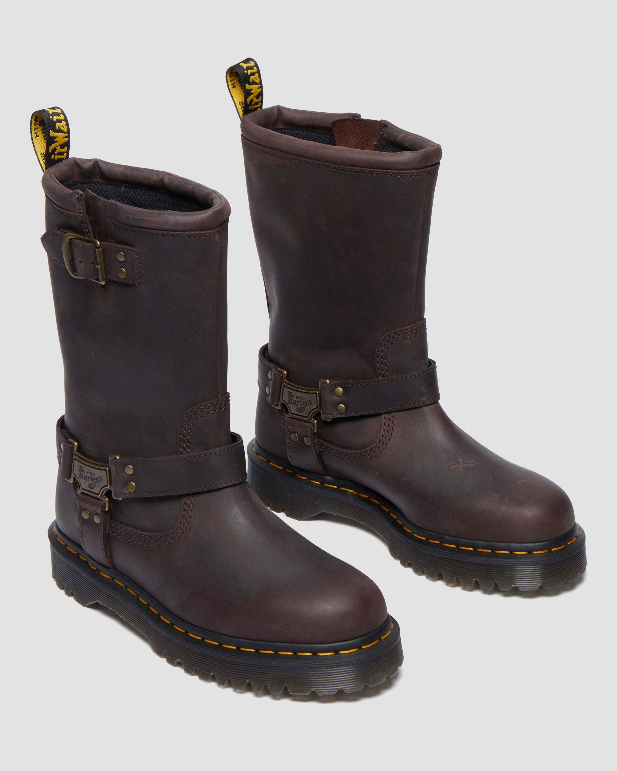 Anistone Hi Leather Biker Boots - 8