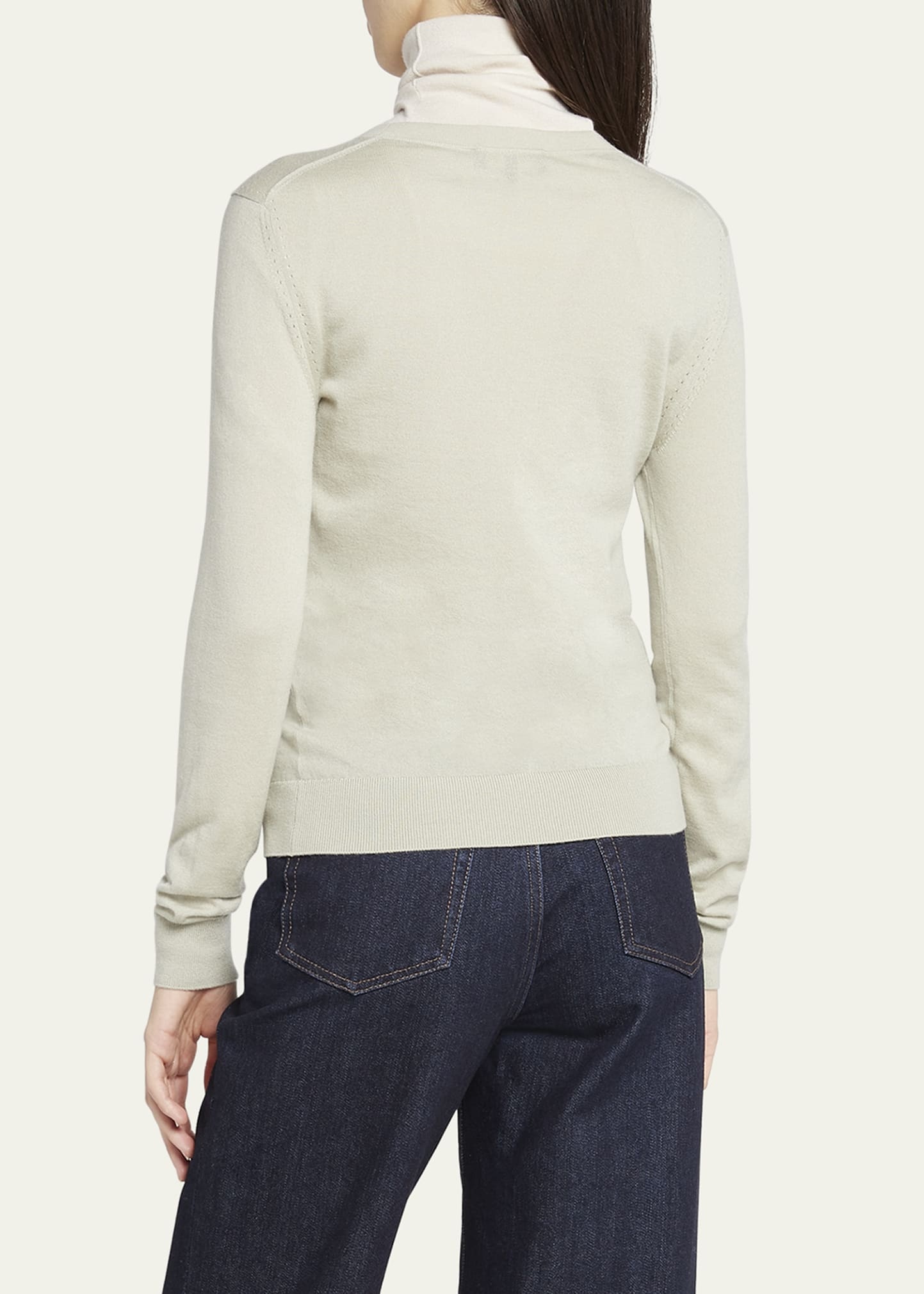 Long-Sleeve Cashmere Sweater - 3