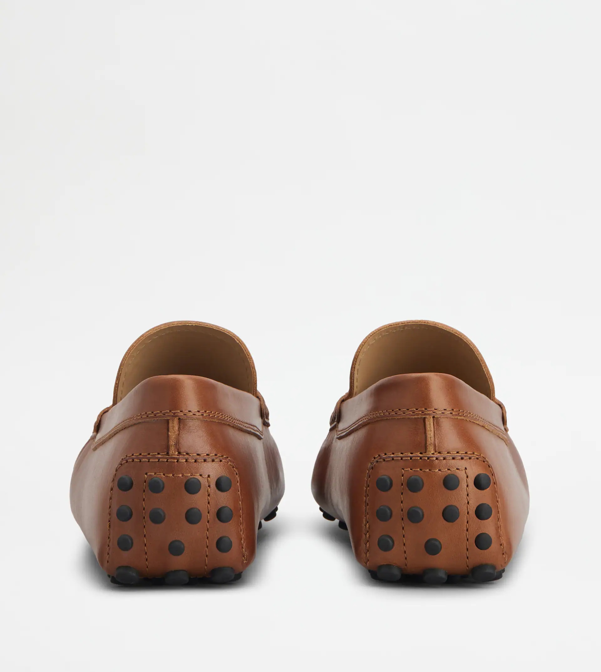 GOMMINO DRIVING SHOES IN LEATHER - BROWN - 2