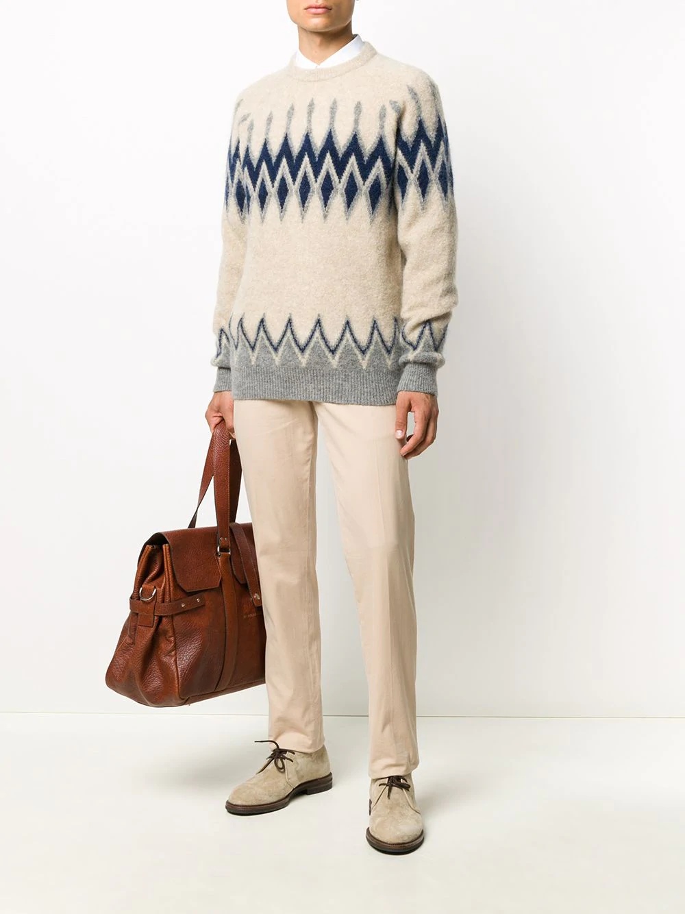 fair isle intarsia jumper - 2