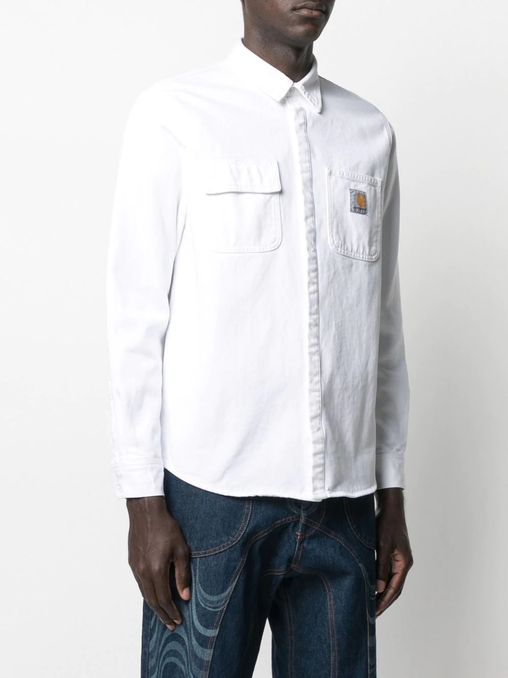 organic-cotton shirt jacket - 3