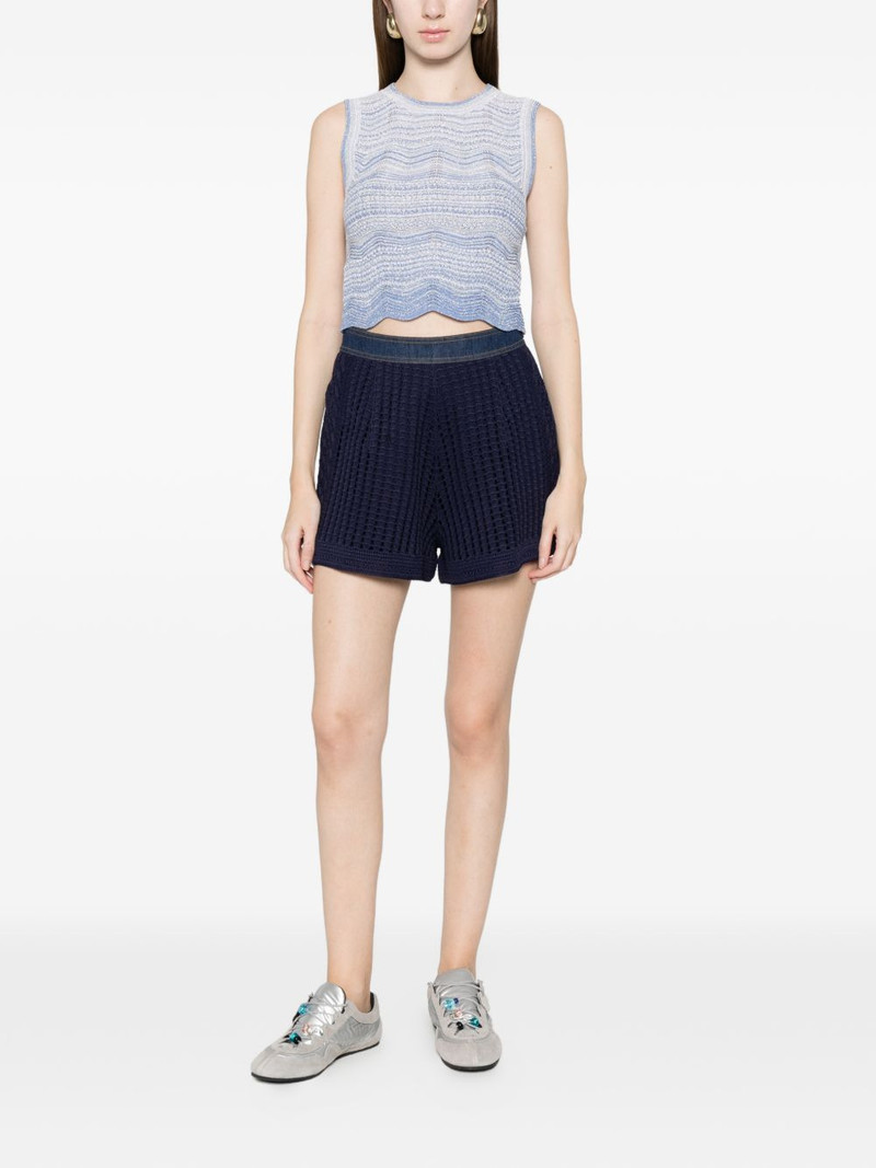 Sandro knit trim shorts outlook