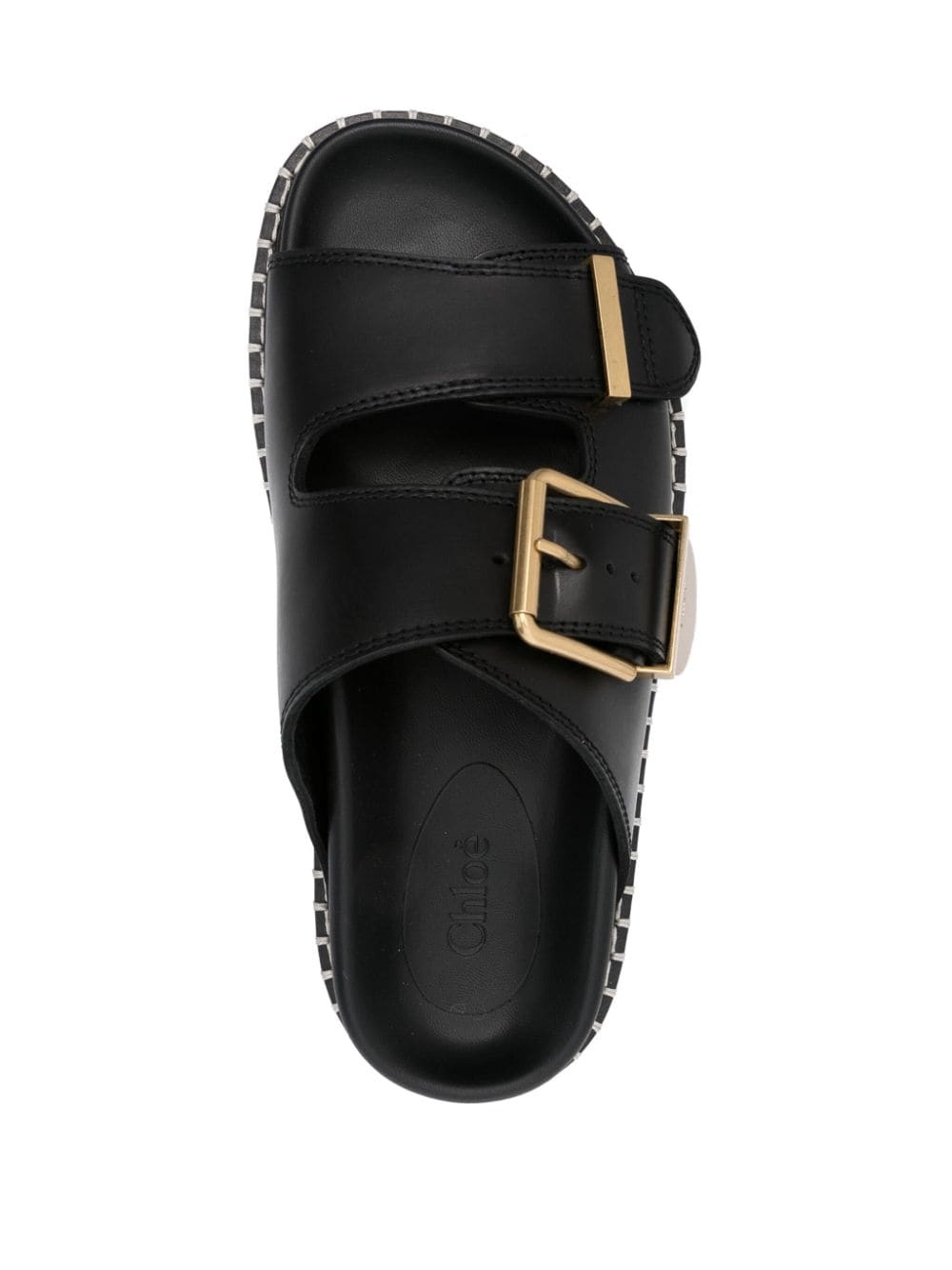 Rebecca leather slides - 4