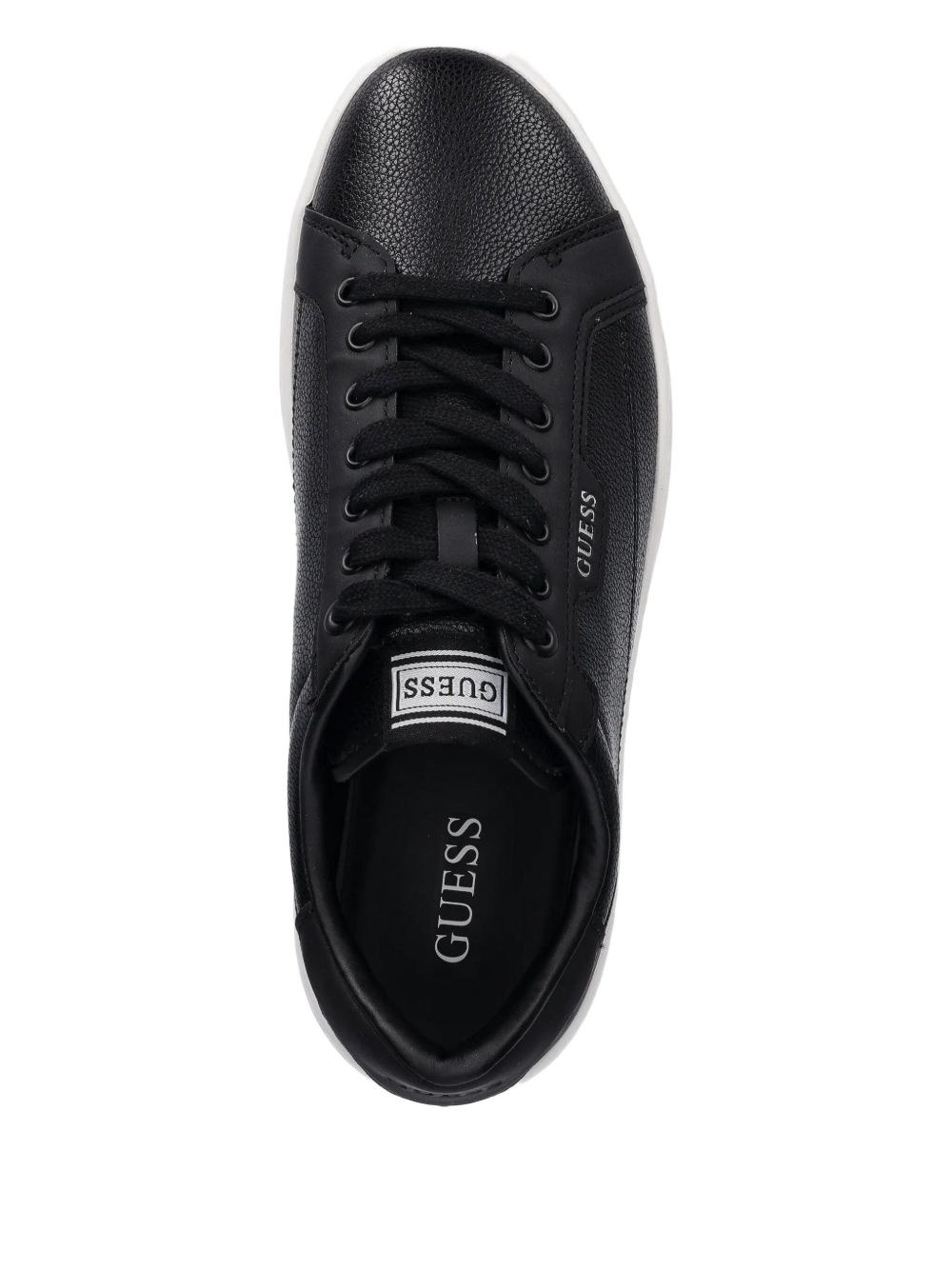 leather lace-up sneakers - 4