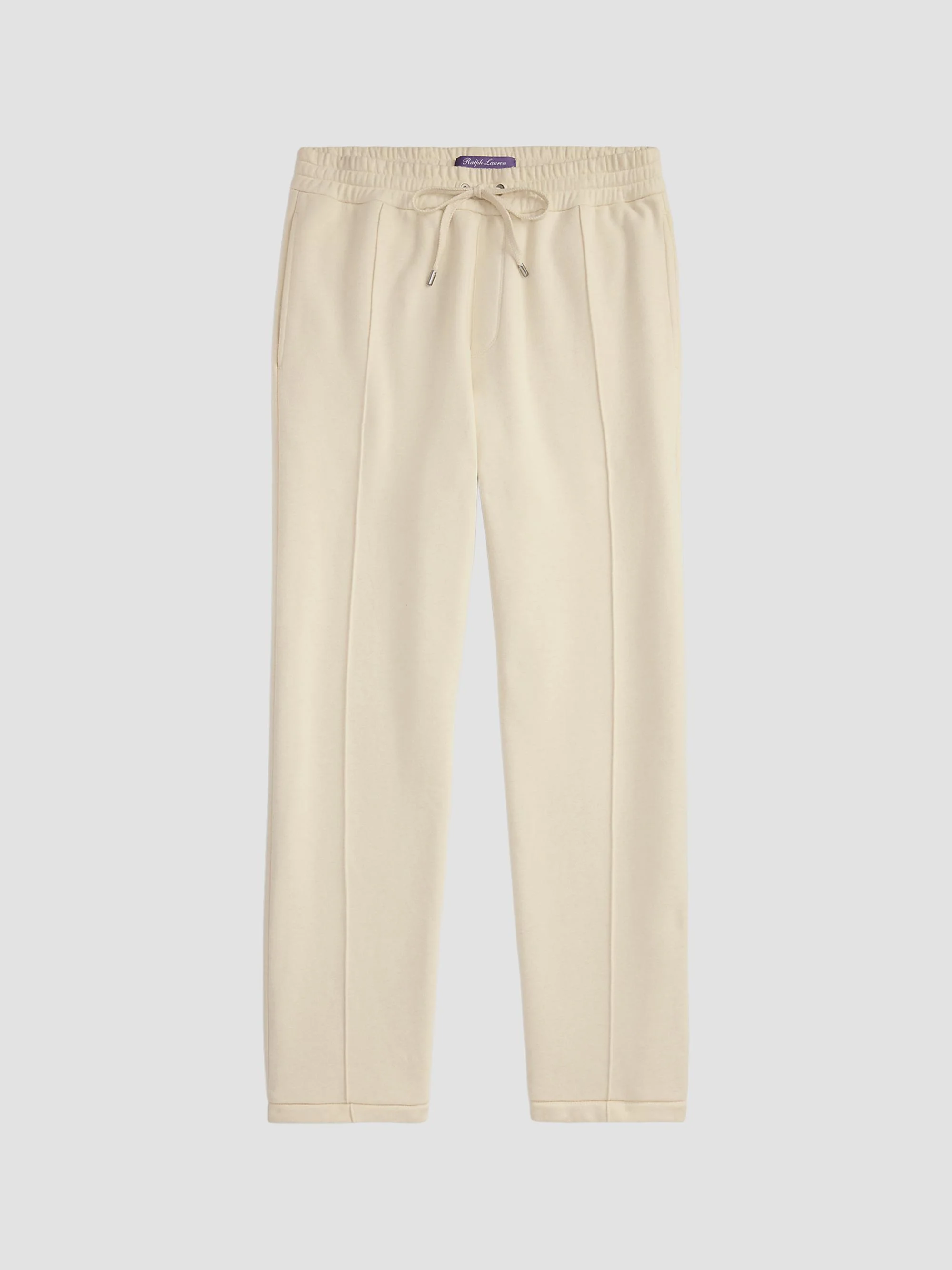 Men's Silk-Blend Drawstring Joggers - Limestone - 1