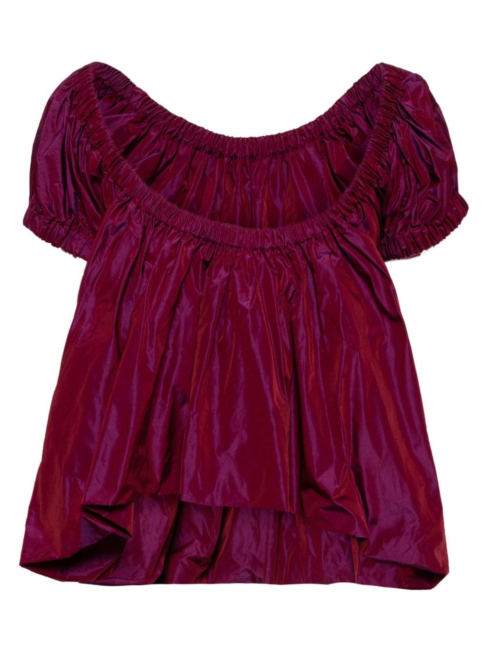 babydoll taffeta blouse - 2