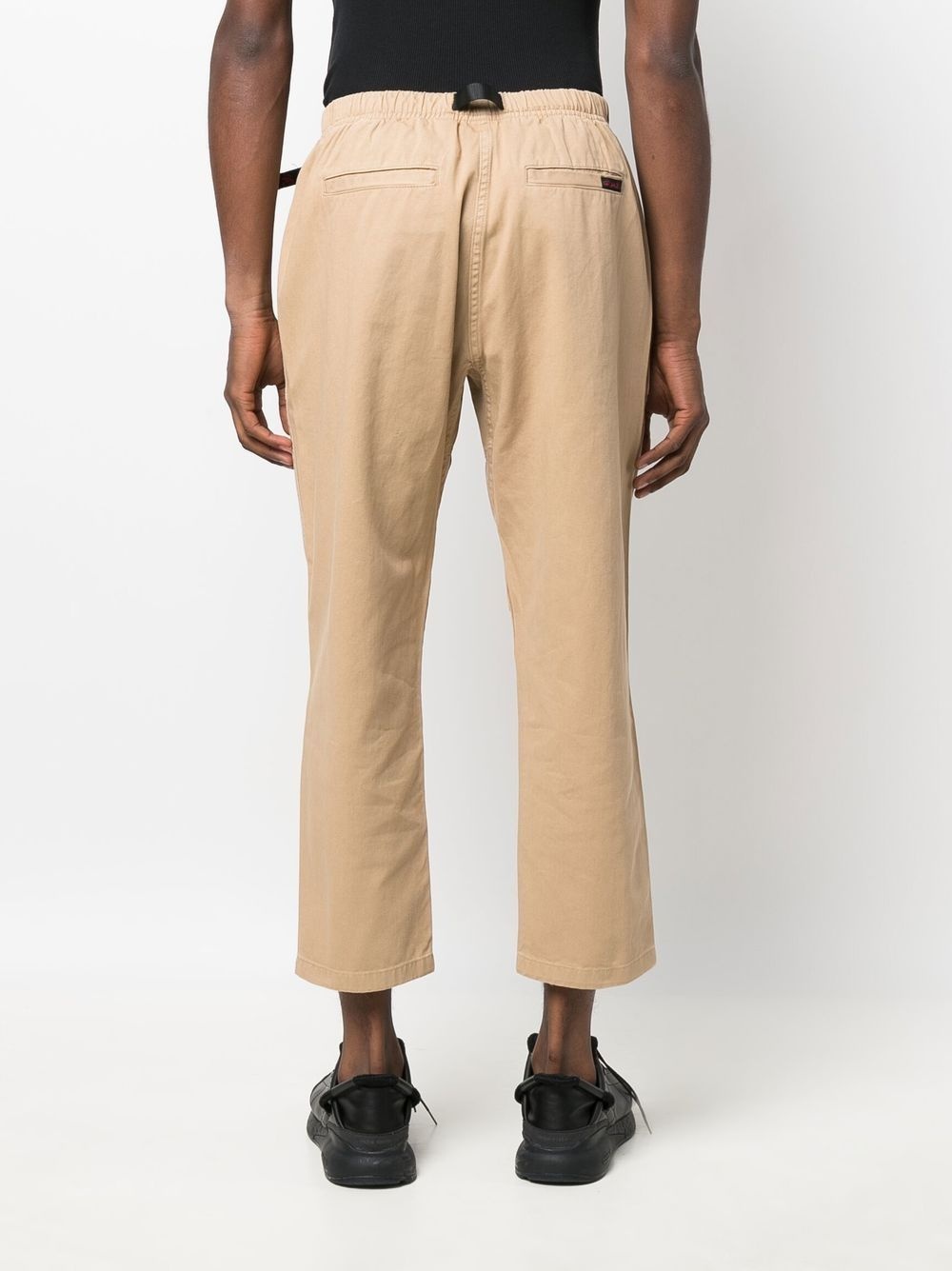 belted-waist cropped trousers - 4