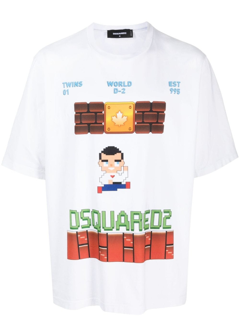 logo-print cotton T-shirt 1