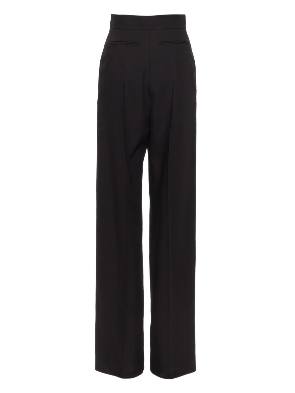 high-waisted wool trousers - 3