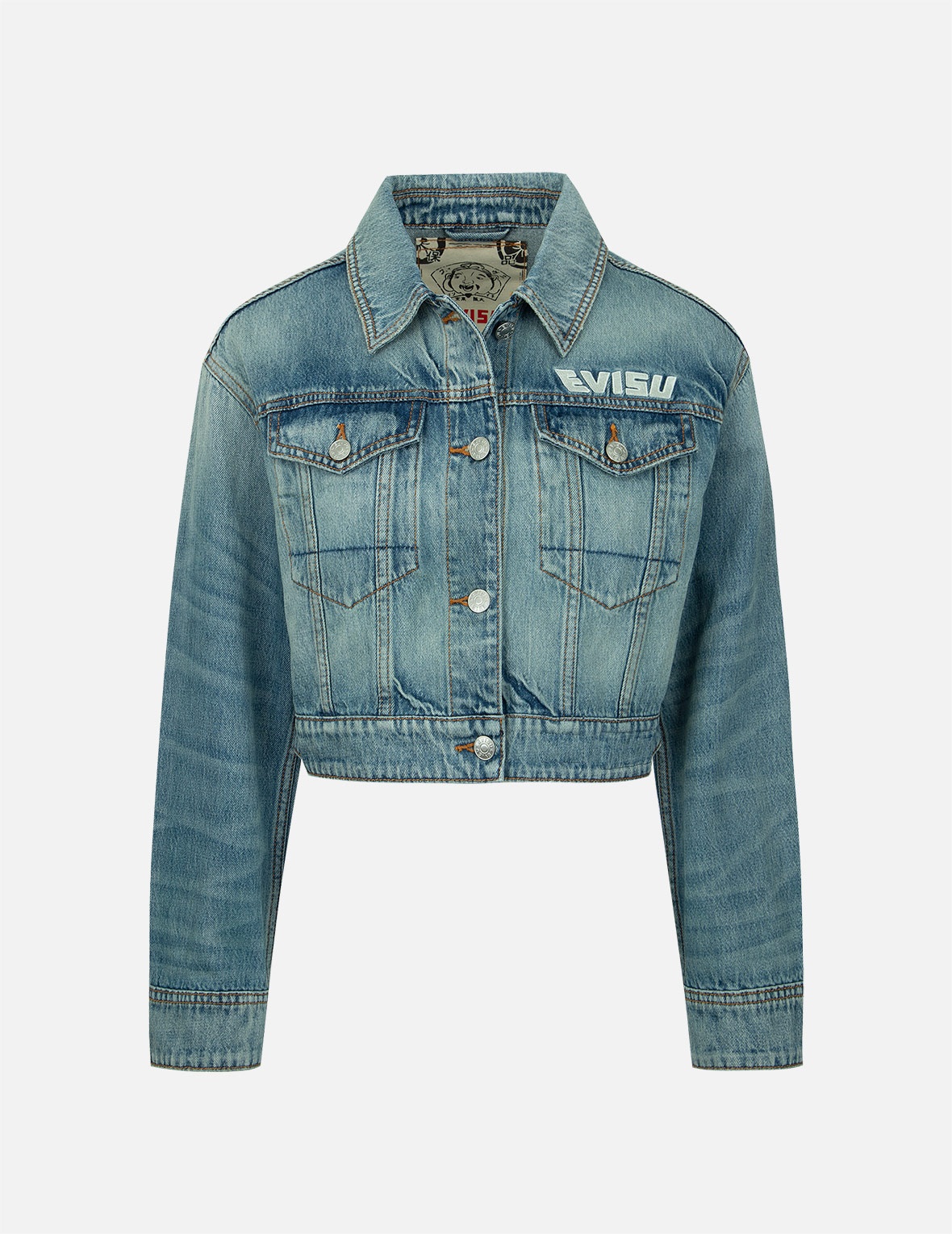 EMBELLISHED DENIM SEAGULL APPLIQUÉ DENIM JACKET - 2