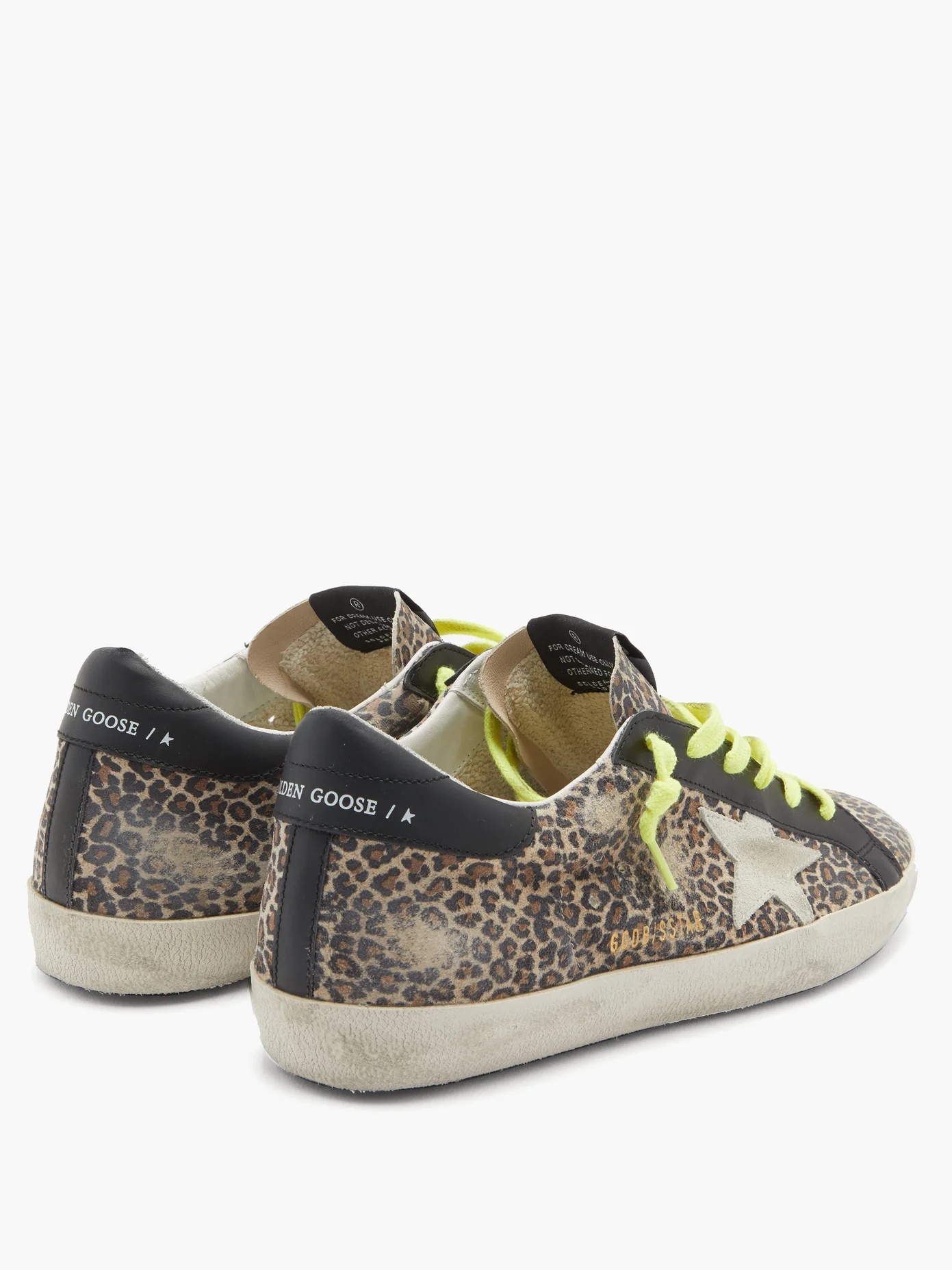 Superstar leopard-print suede trainers - 4