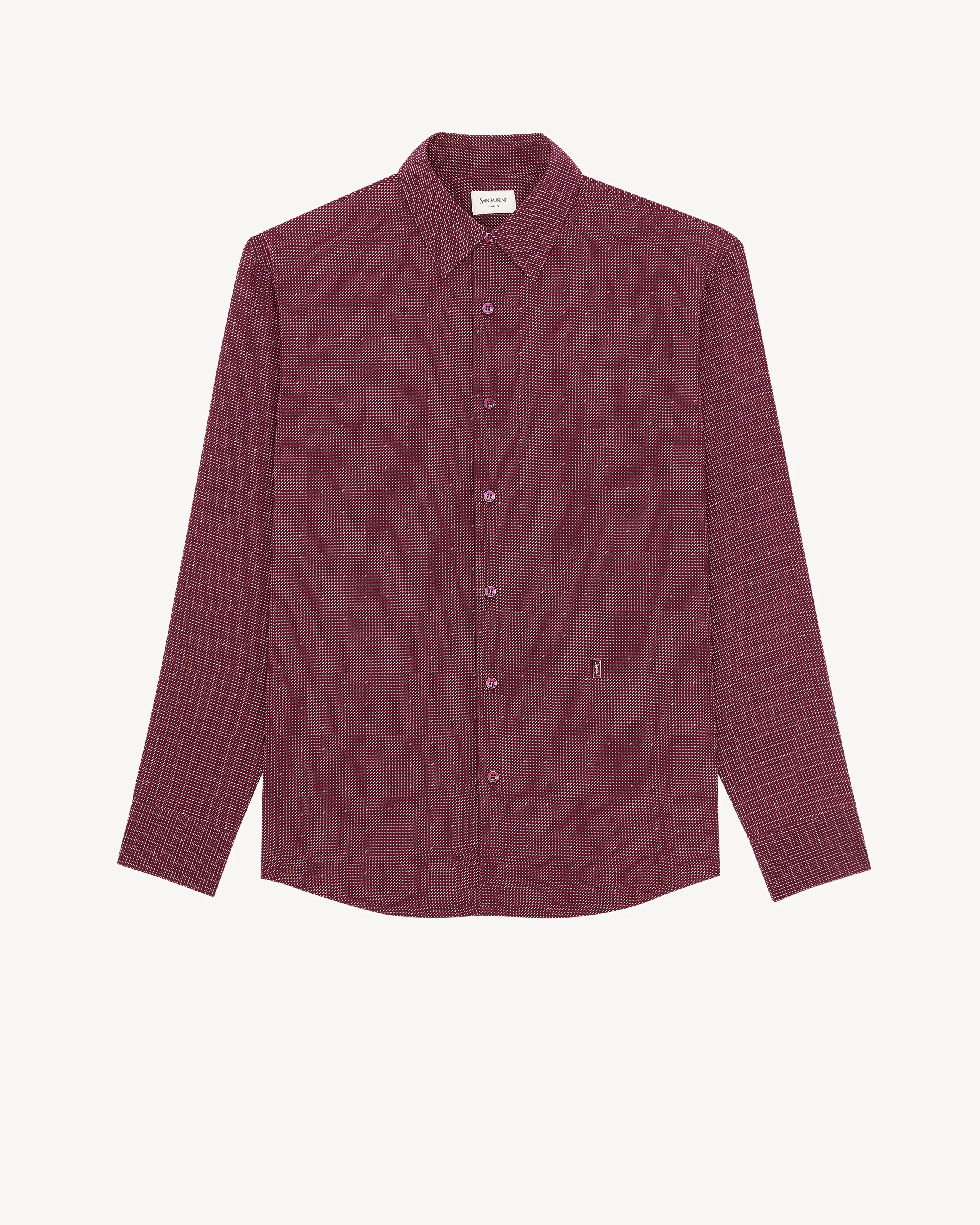 CASSANDRE DOTTED SHIRT IN SILK CREPE DE CHINE - 1