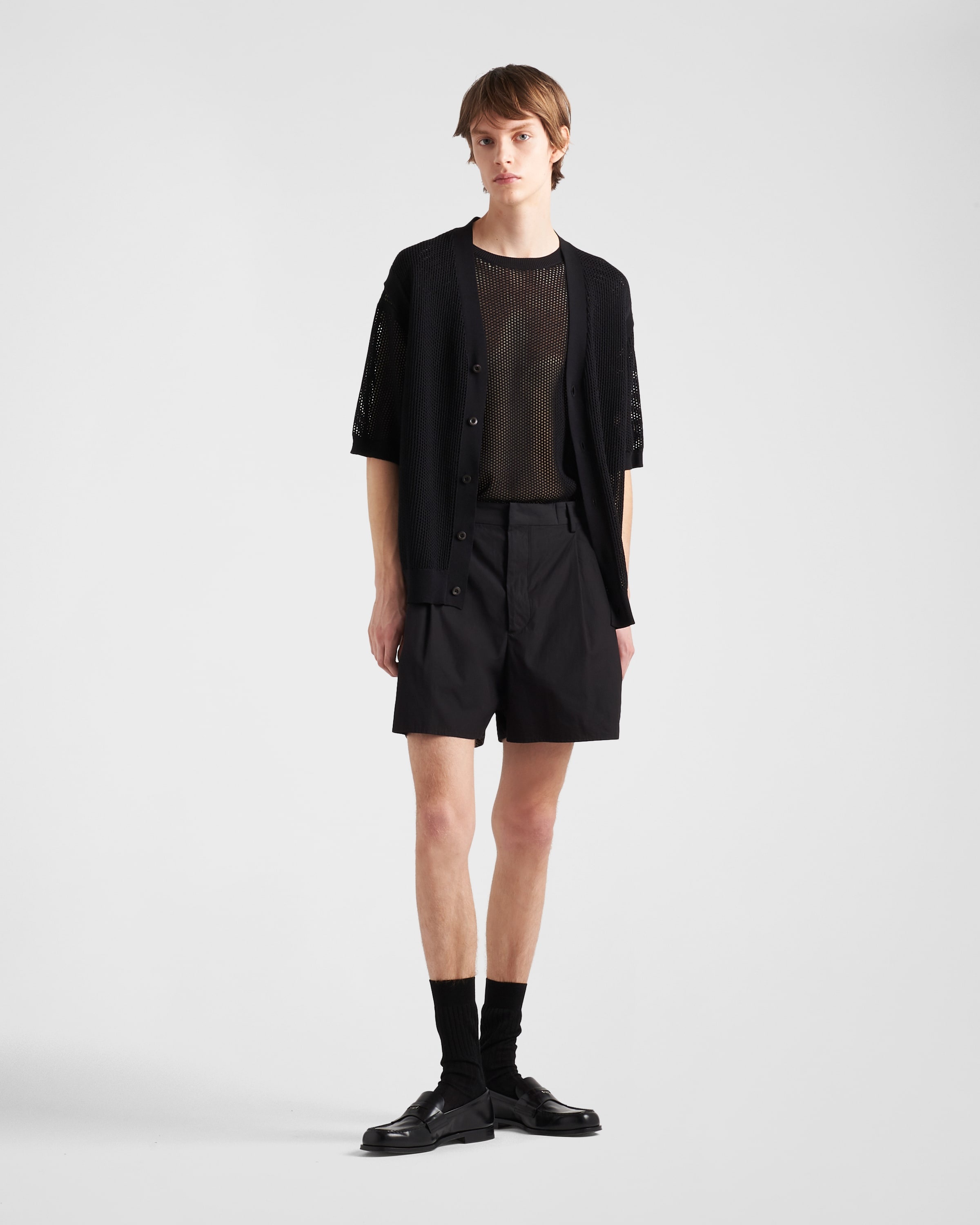 Sleeveless silk and cotton cardigan - 2