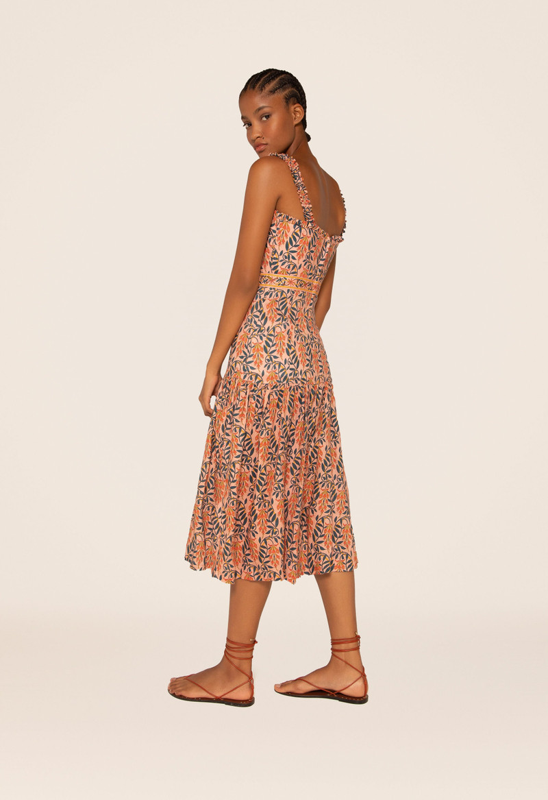 Níspero Herbacea Atardecer Midi Dress 4