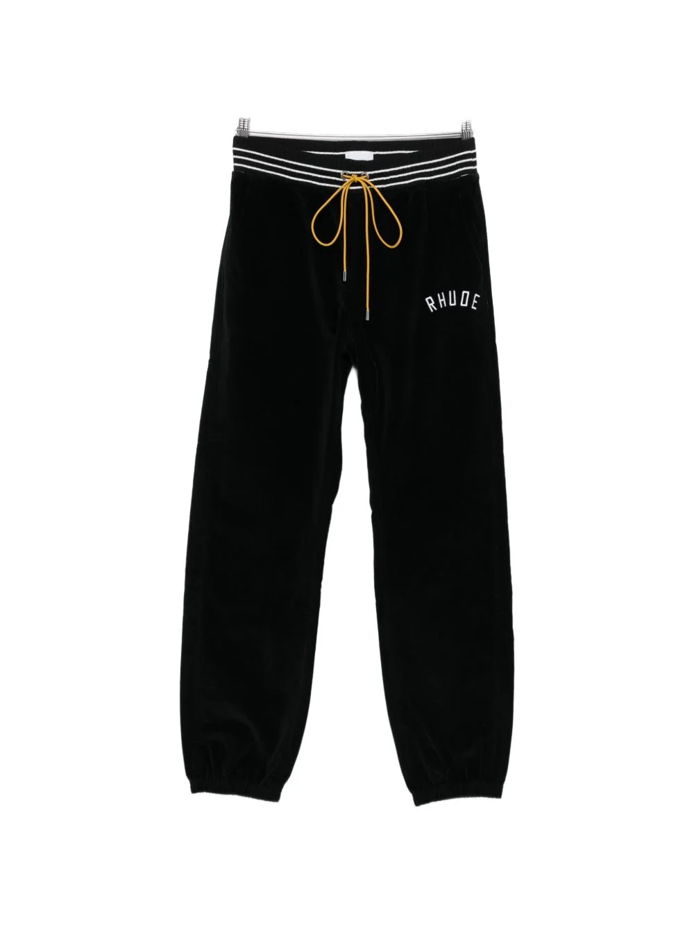 logo velour track pants - 1