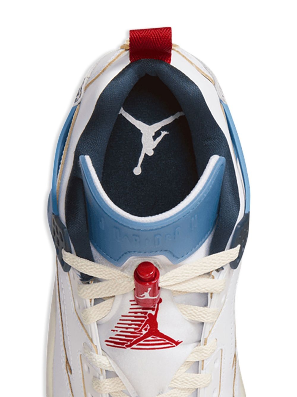 Jordan Spizike "White/Armory Navy/Aegean Storm/Gym Red" sneakers - 2