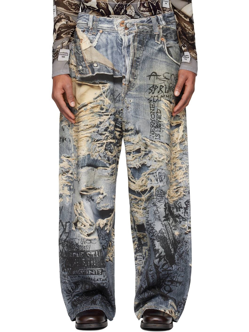 Blue Super Baggy Fit 2023 Jeans - 1