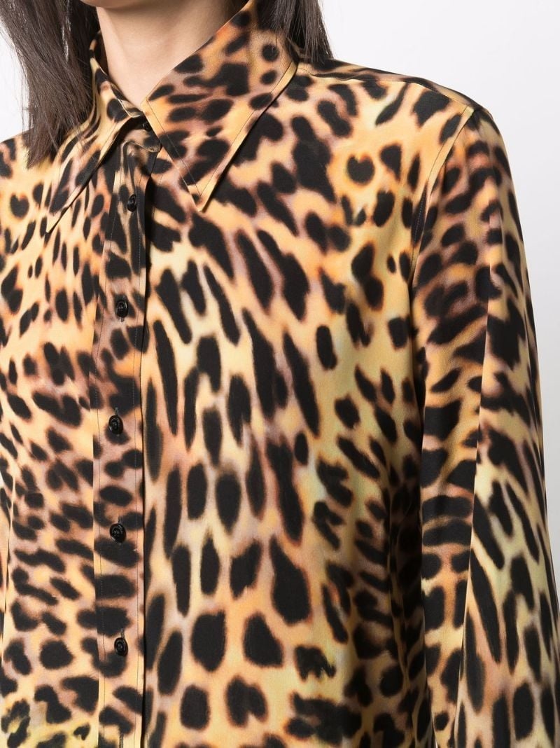 all-over leopard-print shirt - 5