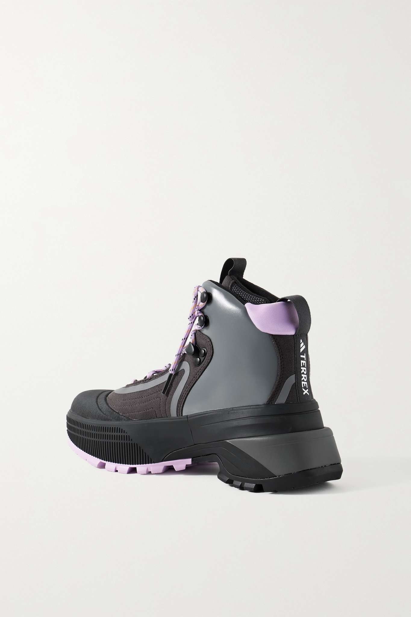 + Terrex rubber-trimmed leather and felt ankle boots - 3