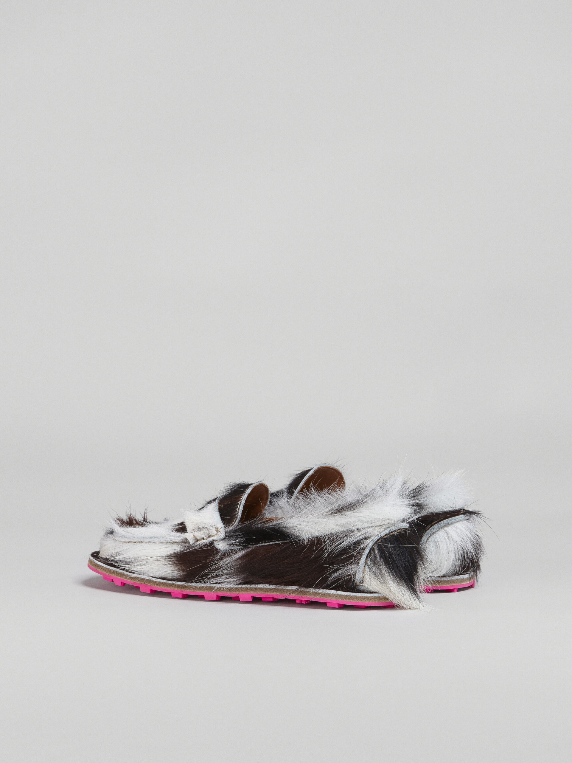 SPOTTED LONG CALF HAIR MOCCASIN - 3