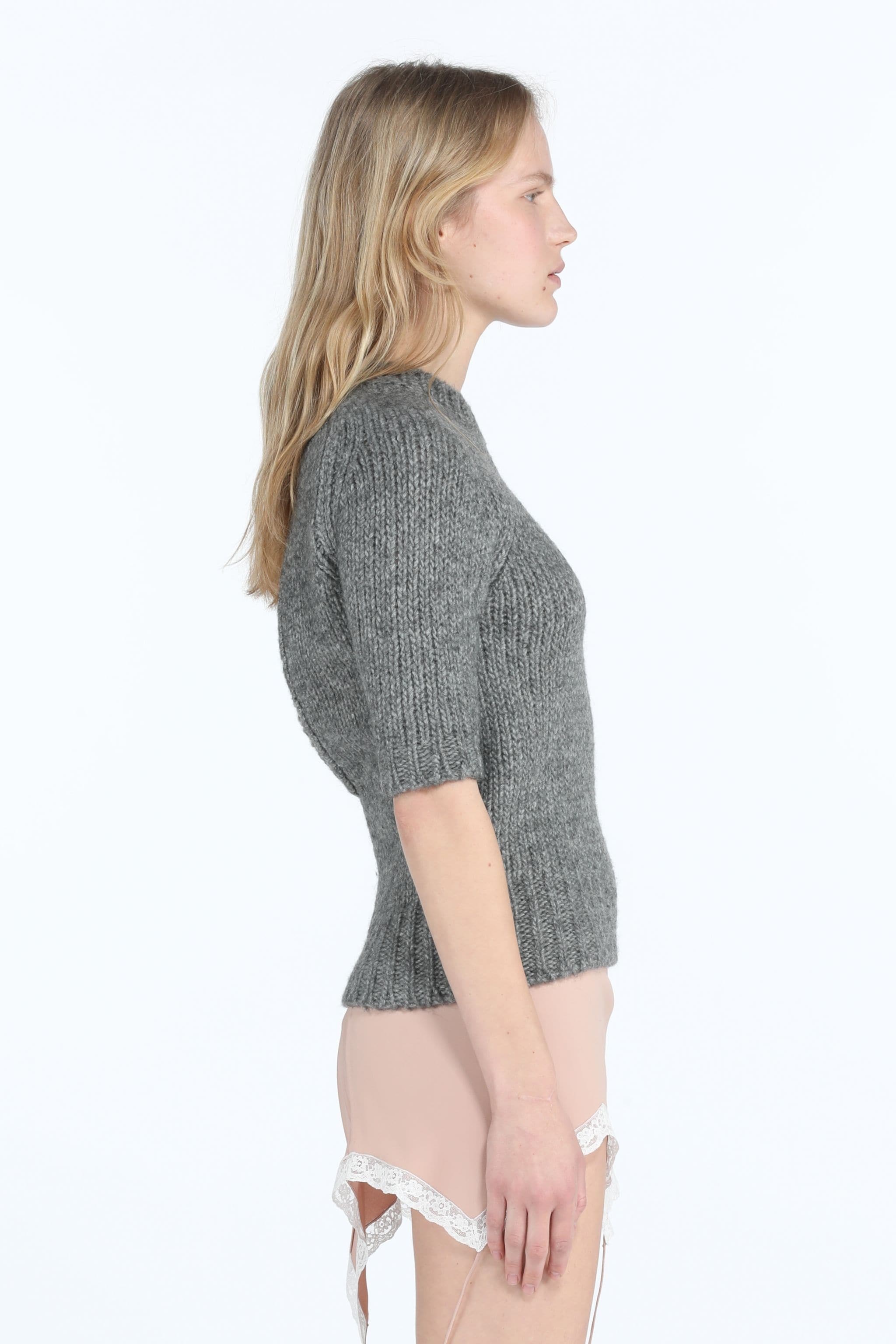 SHORT-SLEEVE SWEATER - 3