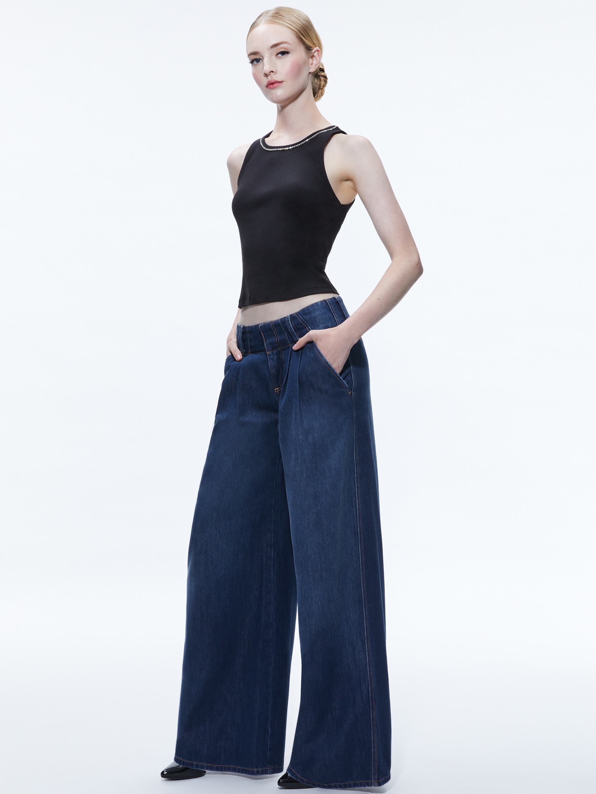 ANDERS LOW RISE PLEATED JEAN - 5