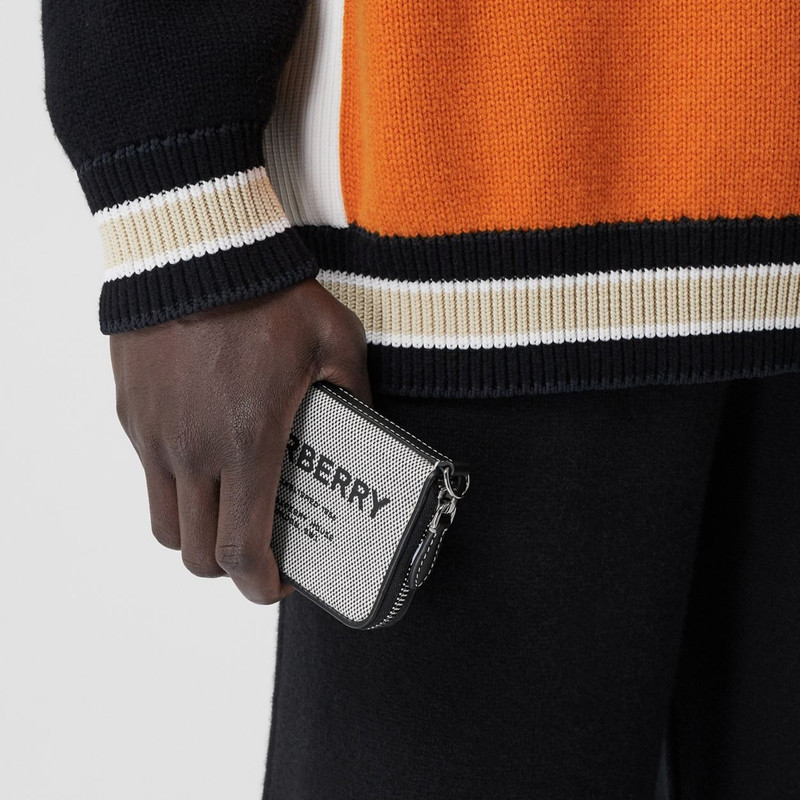 Horseferry Print Cotton Canvas Card Case Lanyard 3