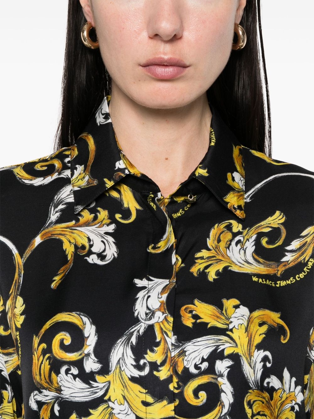 Barocco-print shirt - 5