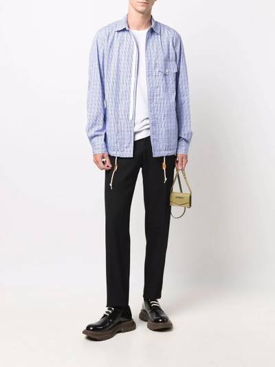 Junya Watanabe MAN check-print button-up shirt outlook