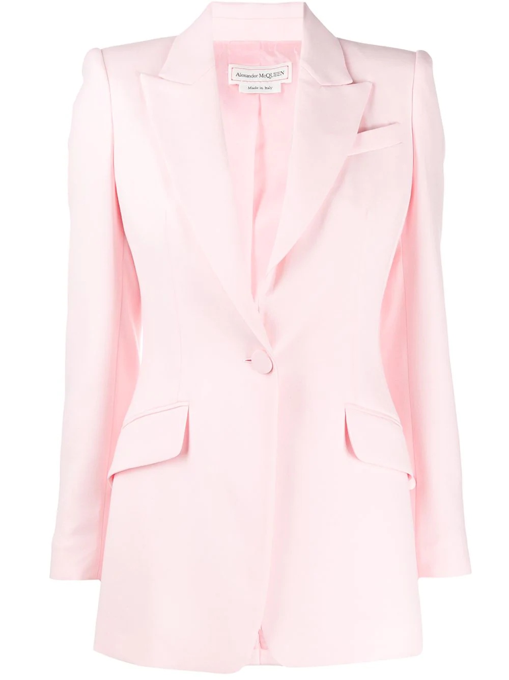 one-button blazer - 1