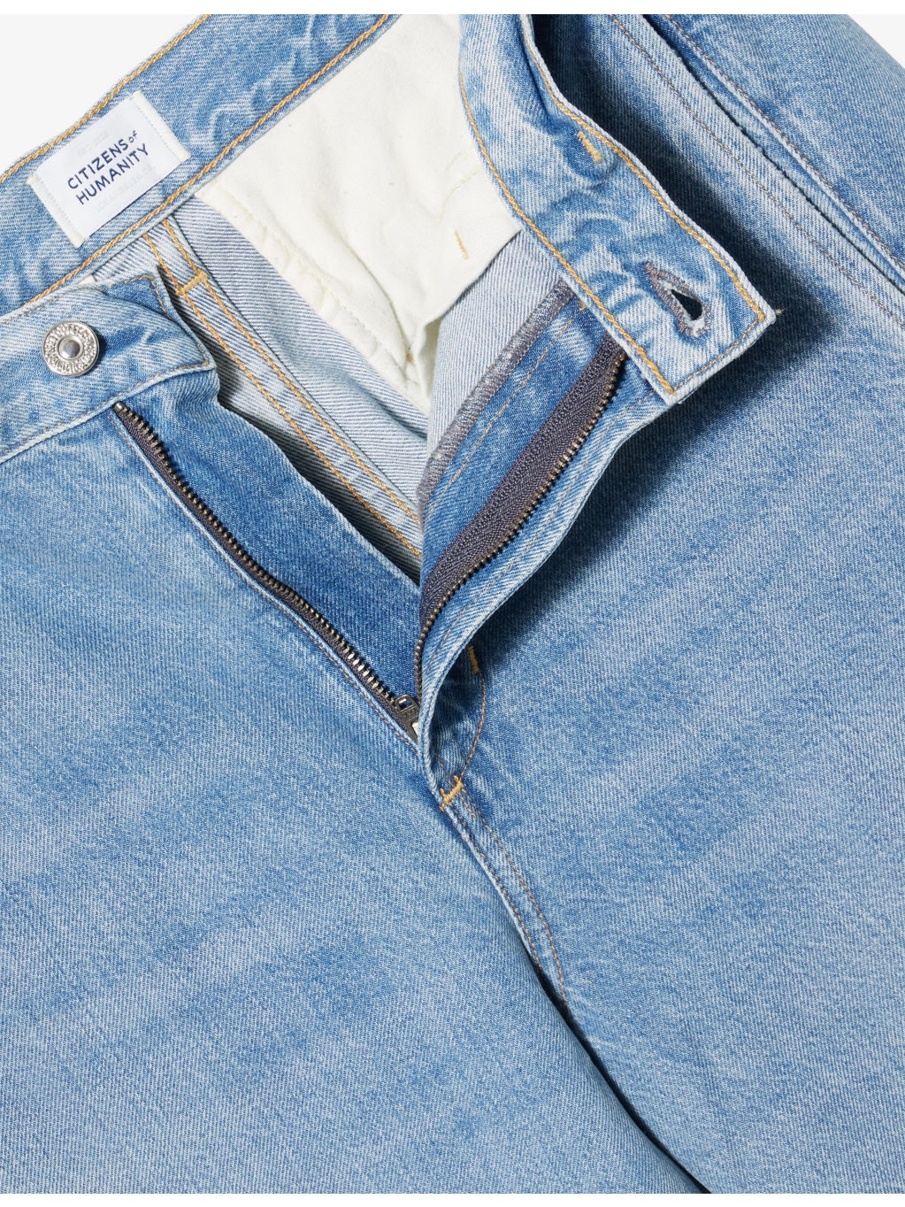 Ayla Polish Barrel-Leg Denim Jeans - 6