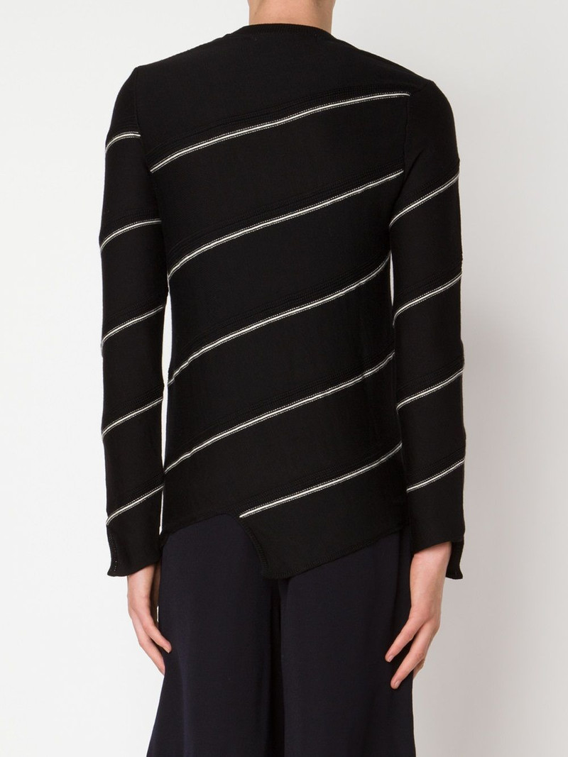 Comme des Garçons Homme Plus asymmetric exposed seam sweater outlook