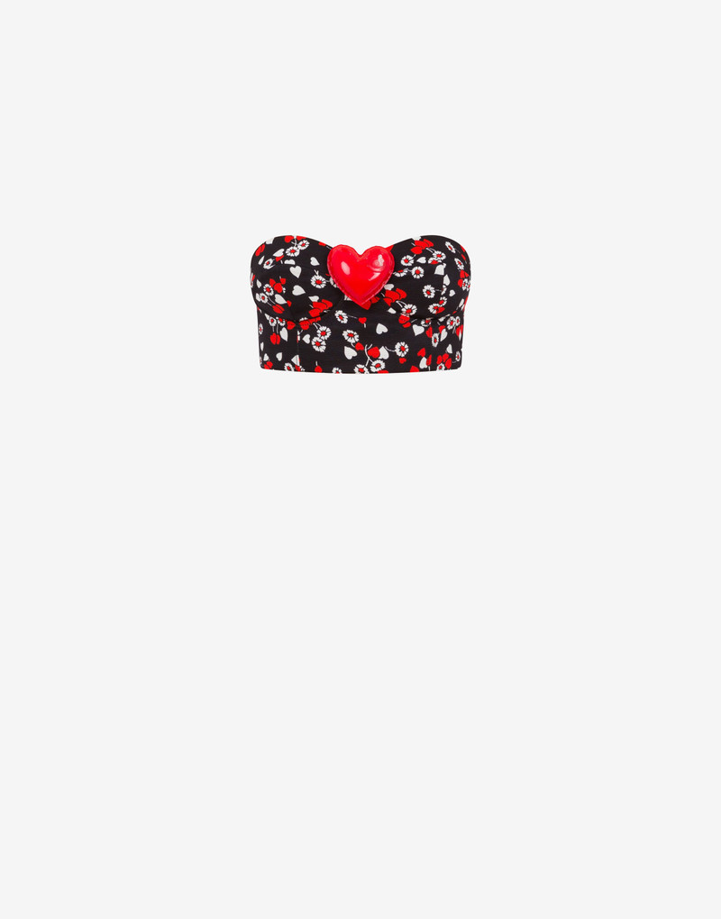 ALL-OVER HEARTS OTTOMAN CROPPED TOP 1
