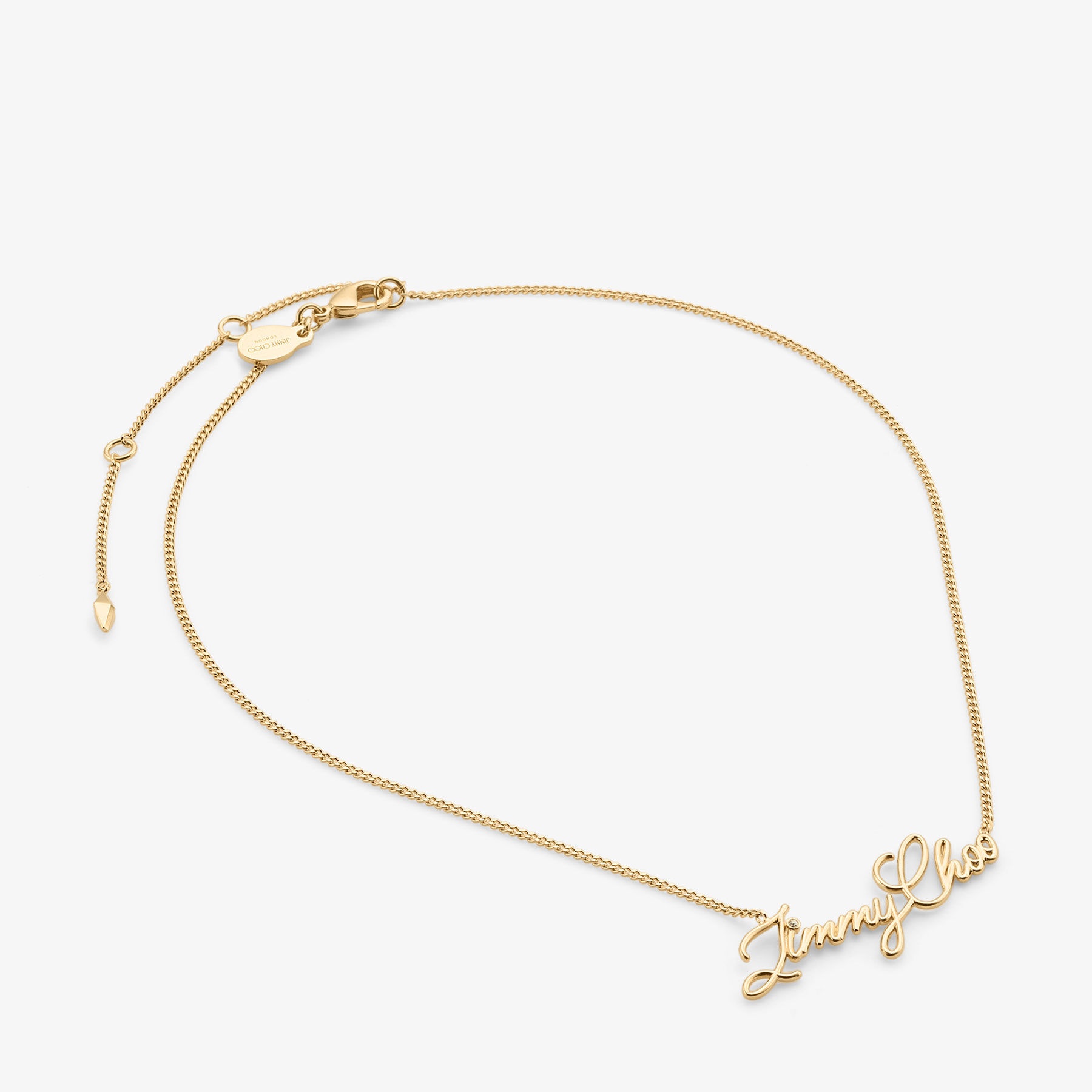 Logo Script Necklace
Gold Finish Script Necklace - 2