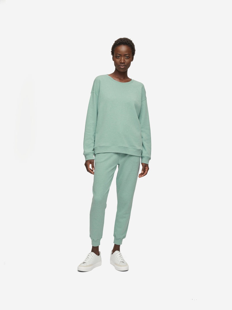 Women's Sweatpants Quinn Cotton Modal Soft Green Heather - 3