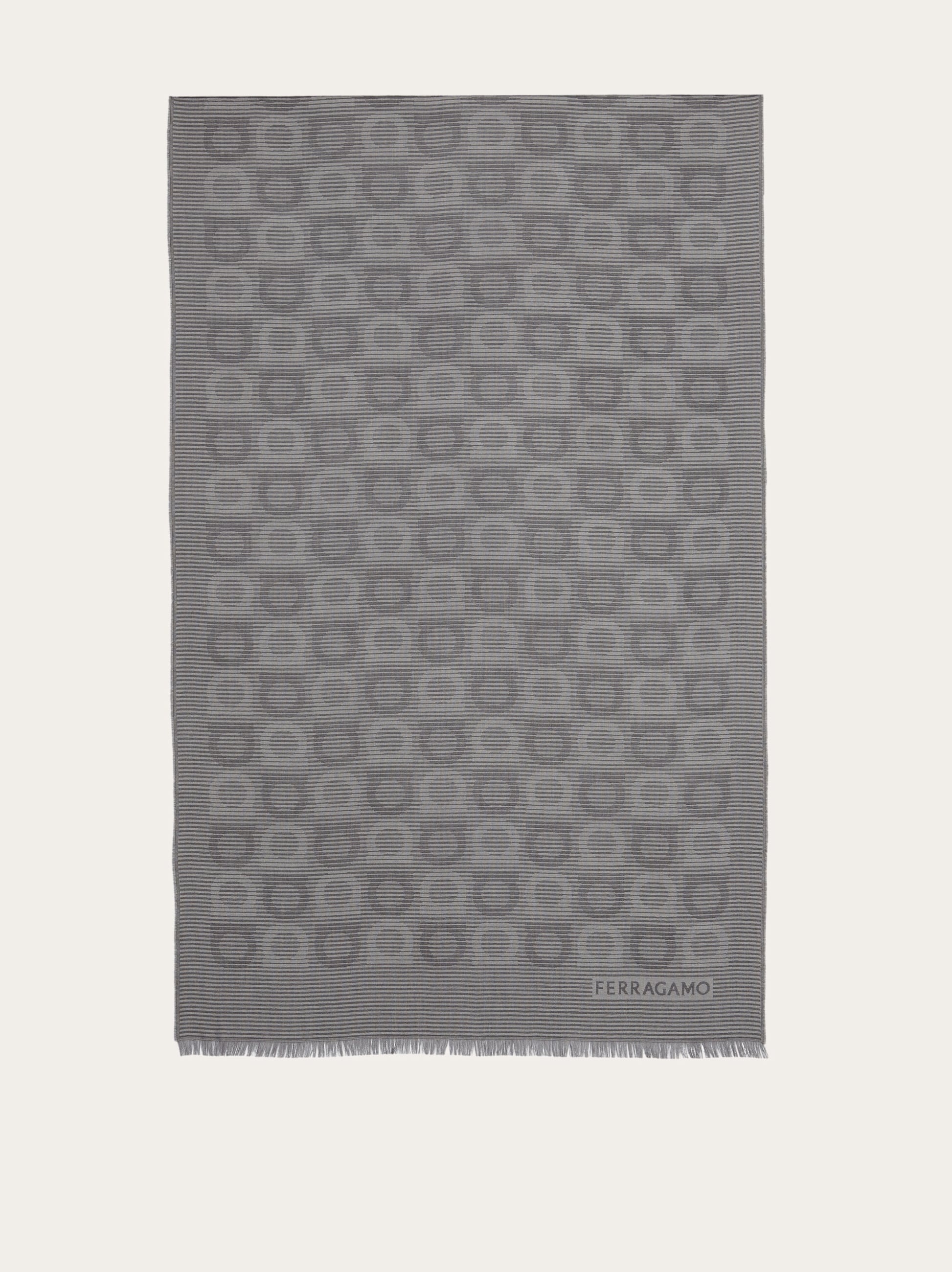 Gancini pattern scarf - 1