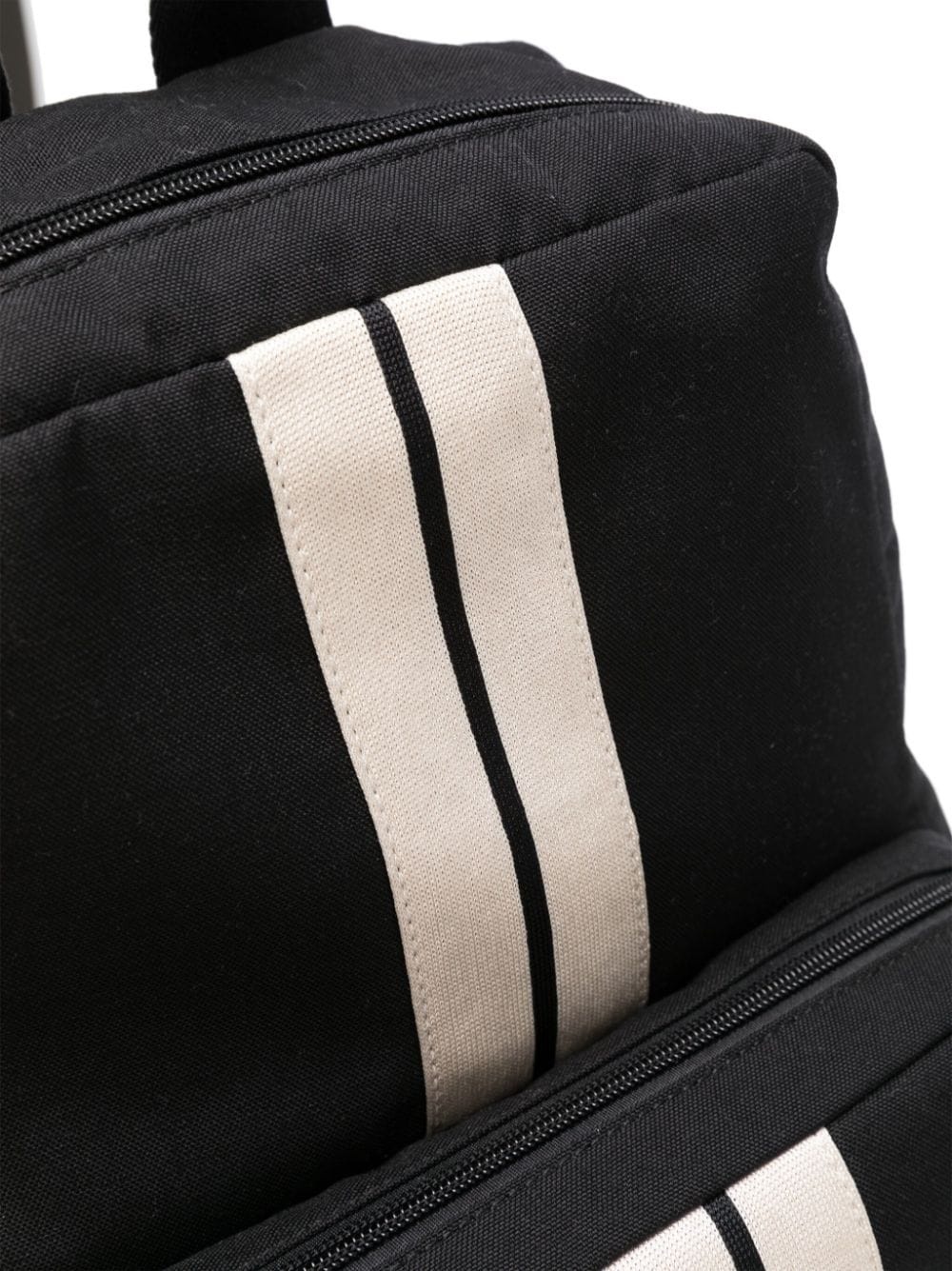 logo-embroidered striped backpack - 4