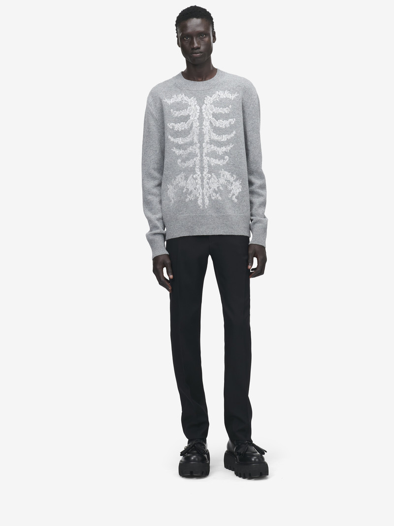 Lace Ribcage Embroidery Jumper 3