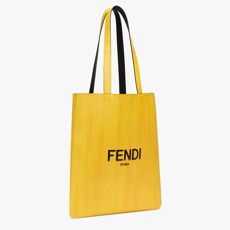 Yellow leather bag 2