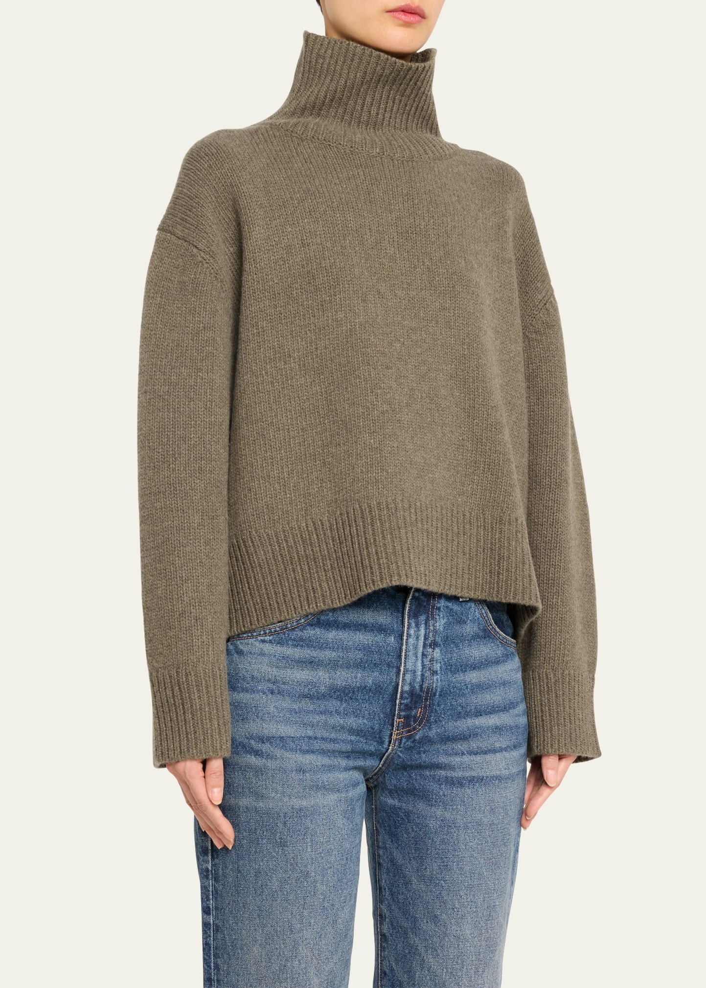 Omaira Funnel-Neck Wool Sweater - 4