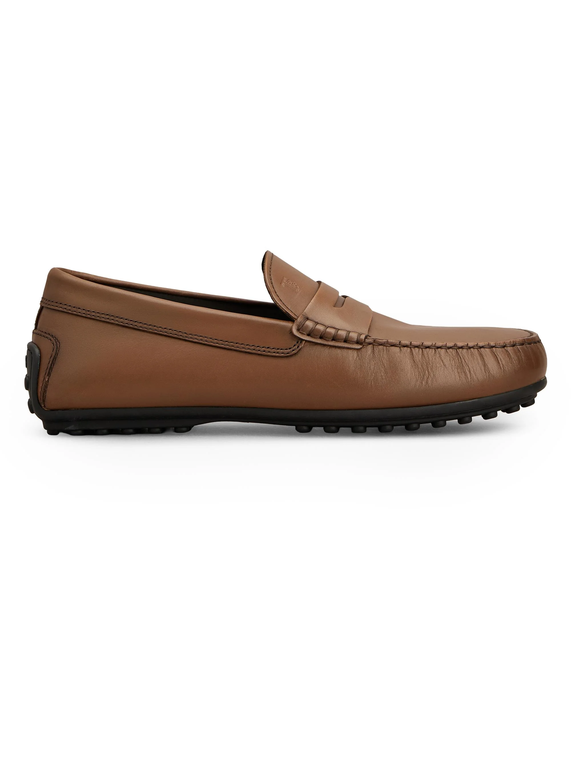 Men's City Gommino Leather Driving Loafers - Dark Brown - 1