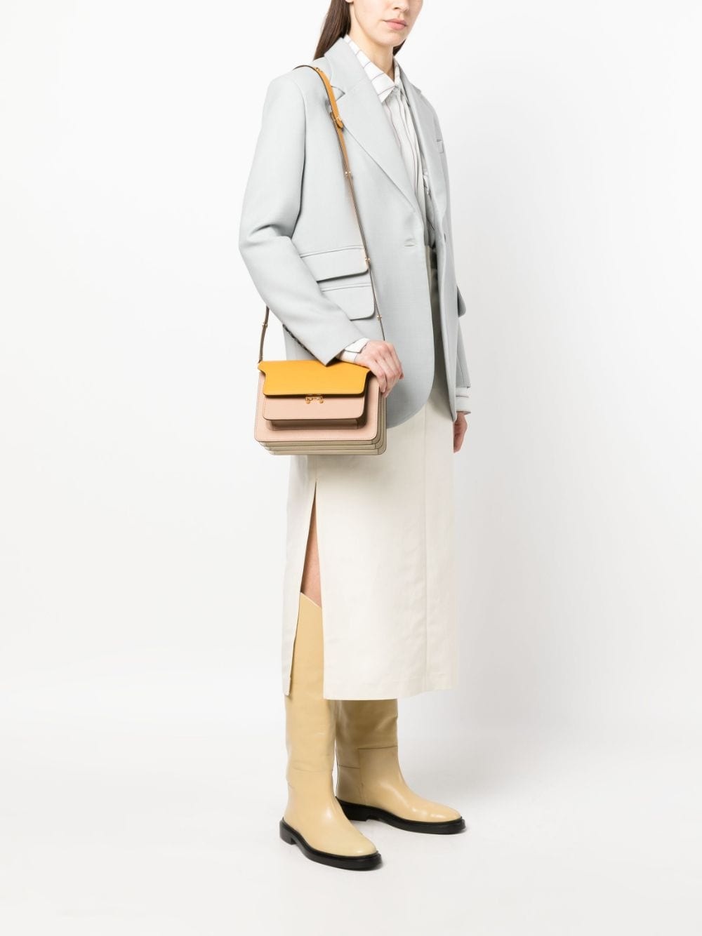 Marni - Tricolor Trunk Medium Bag