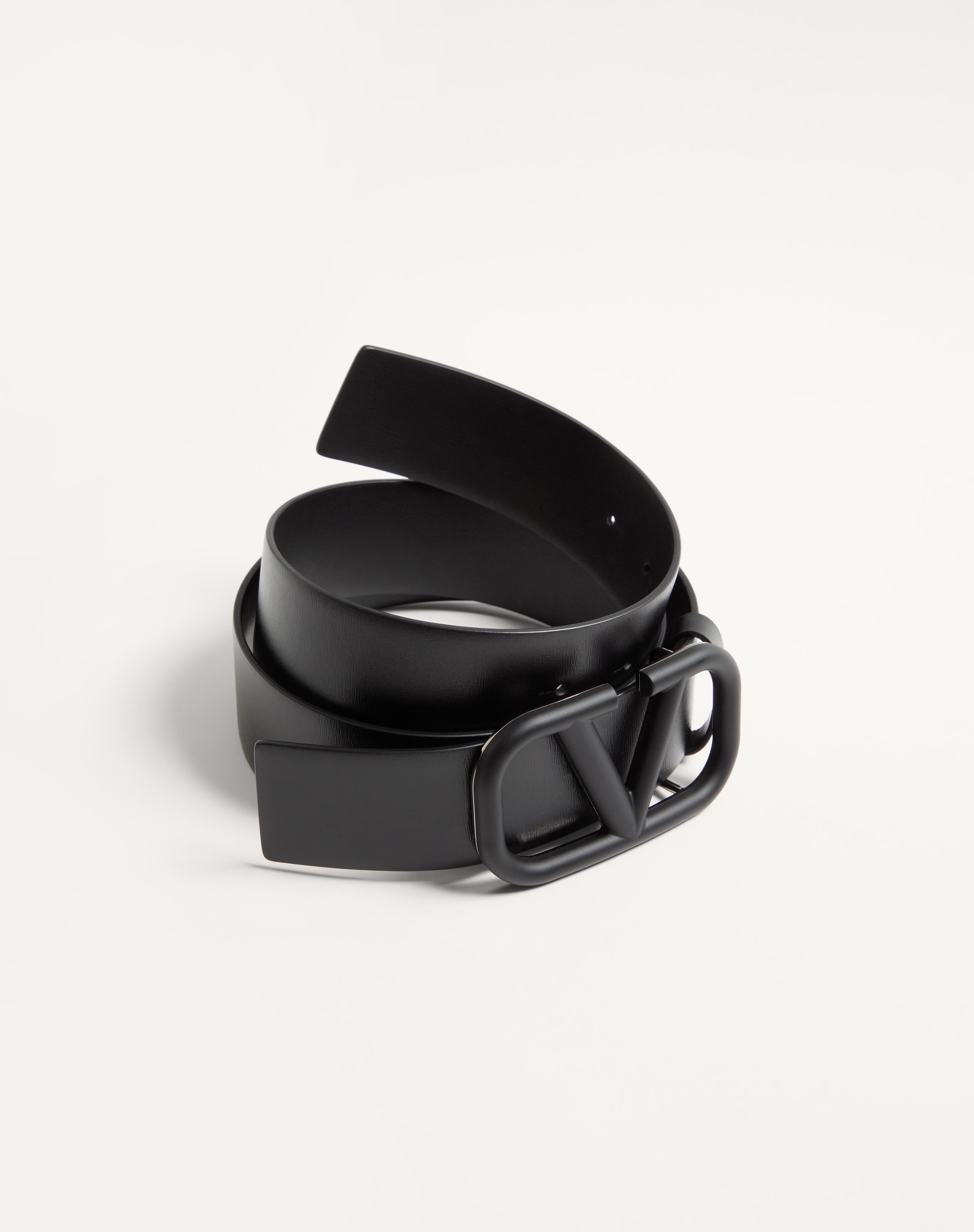 VLOGO SIGNATURE CALFSKIN BELT - 3