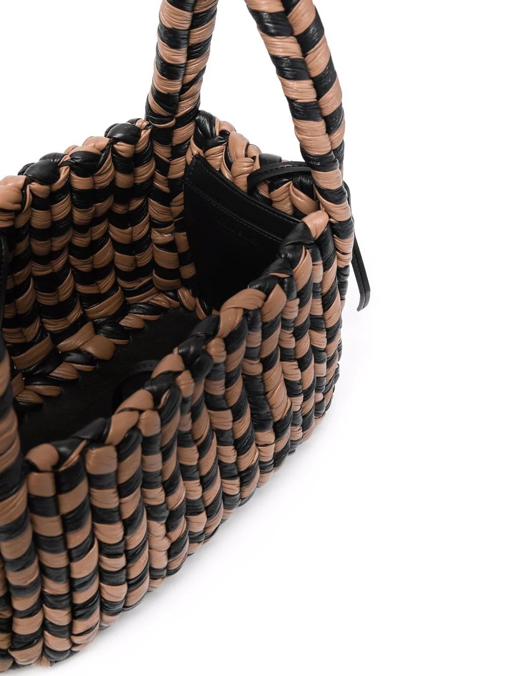 woven top-handle tote - 5