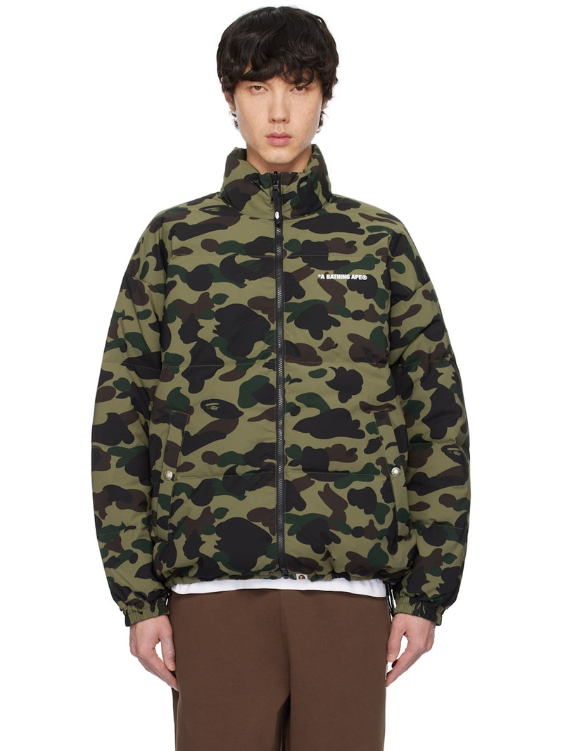 Khaki 1st Camo Reversible Down Jacket - 1