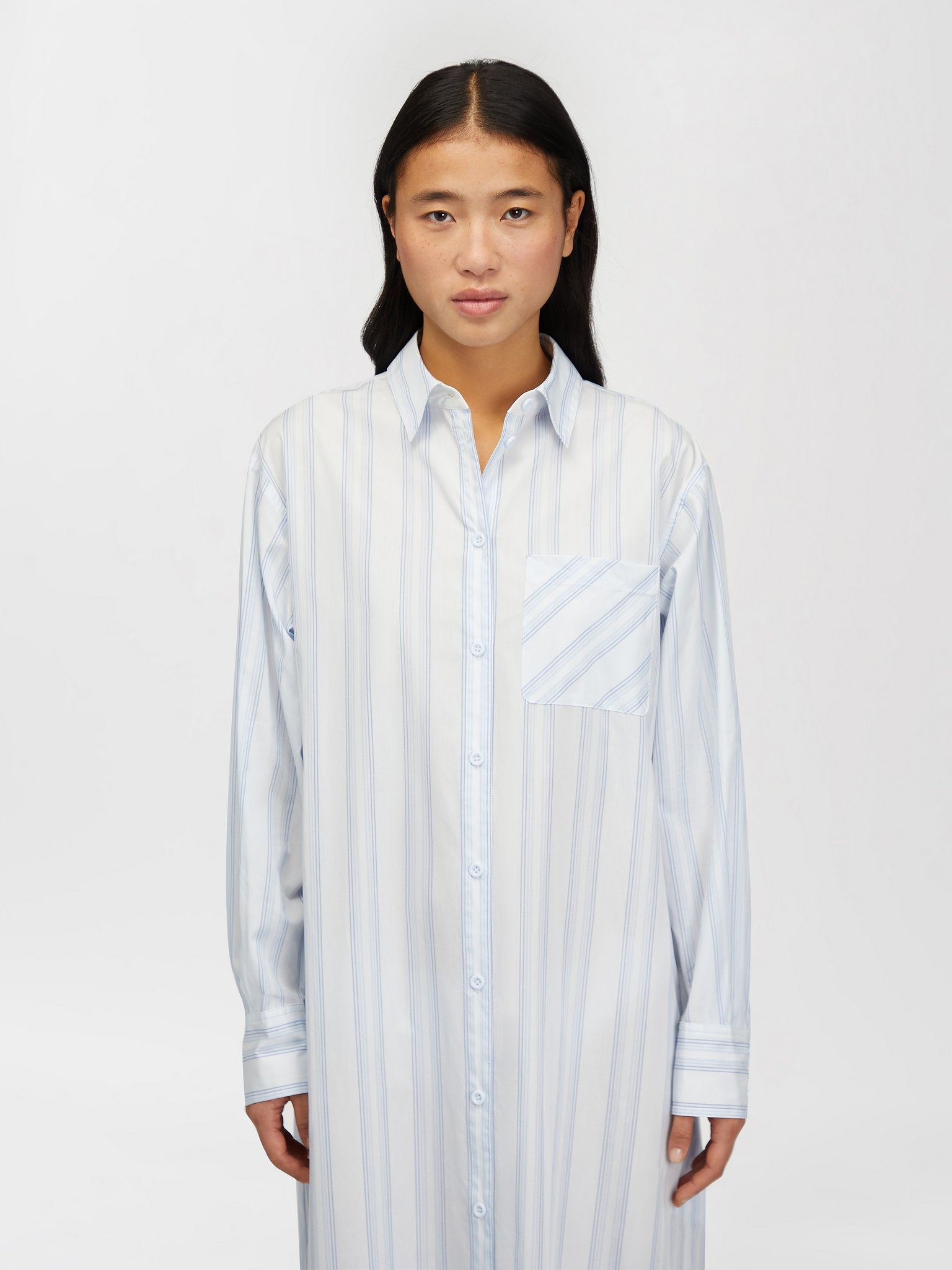 LONG BOYFRIEND SHIRT DRESS - 4