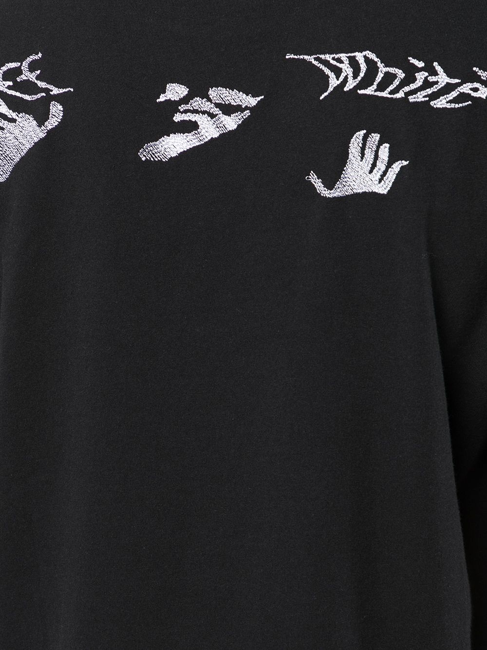 Hands Off logo cotton T-shirt - 5