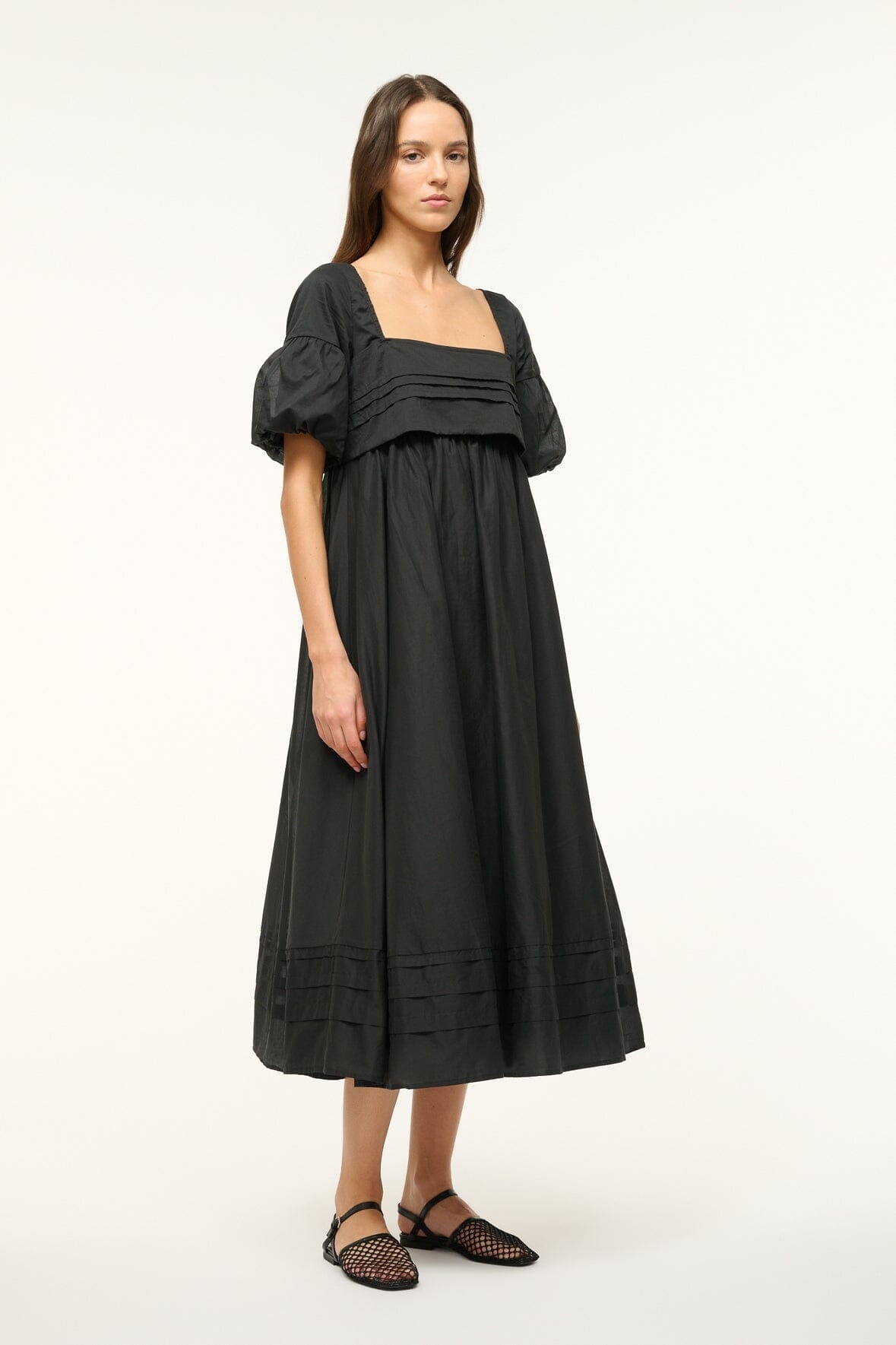 STAUD DARLA DRESS BLACK - 4